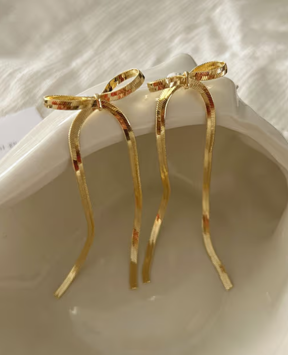 Ribbon Bow Earrings