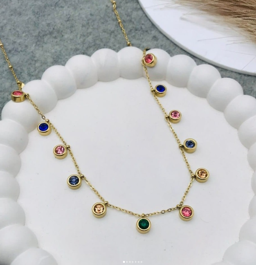Rainbow Sapphire Necklace