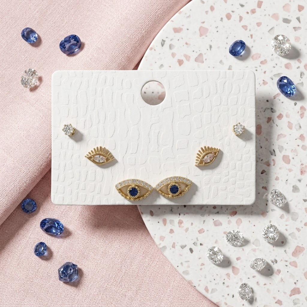 Celestial Gaze Evil Eye Stud Set