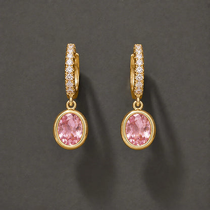 Rosé Crystal Drop Earrings