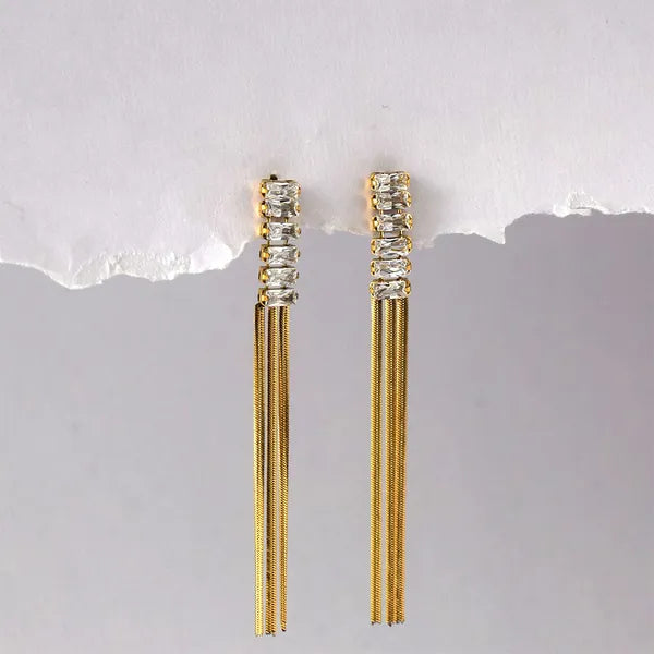Gemstone Dangling Earrings