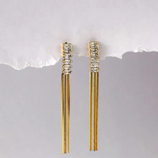 Gemstone Dangling Earrings