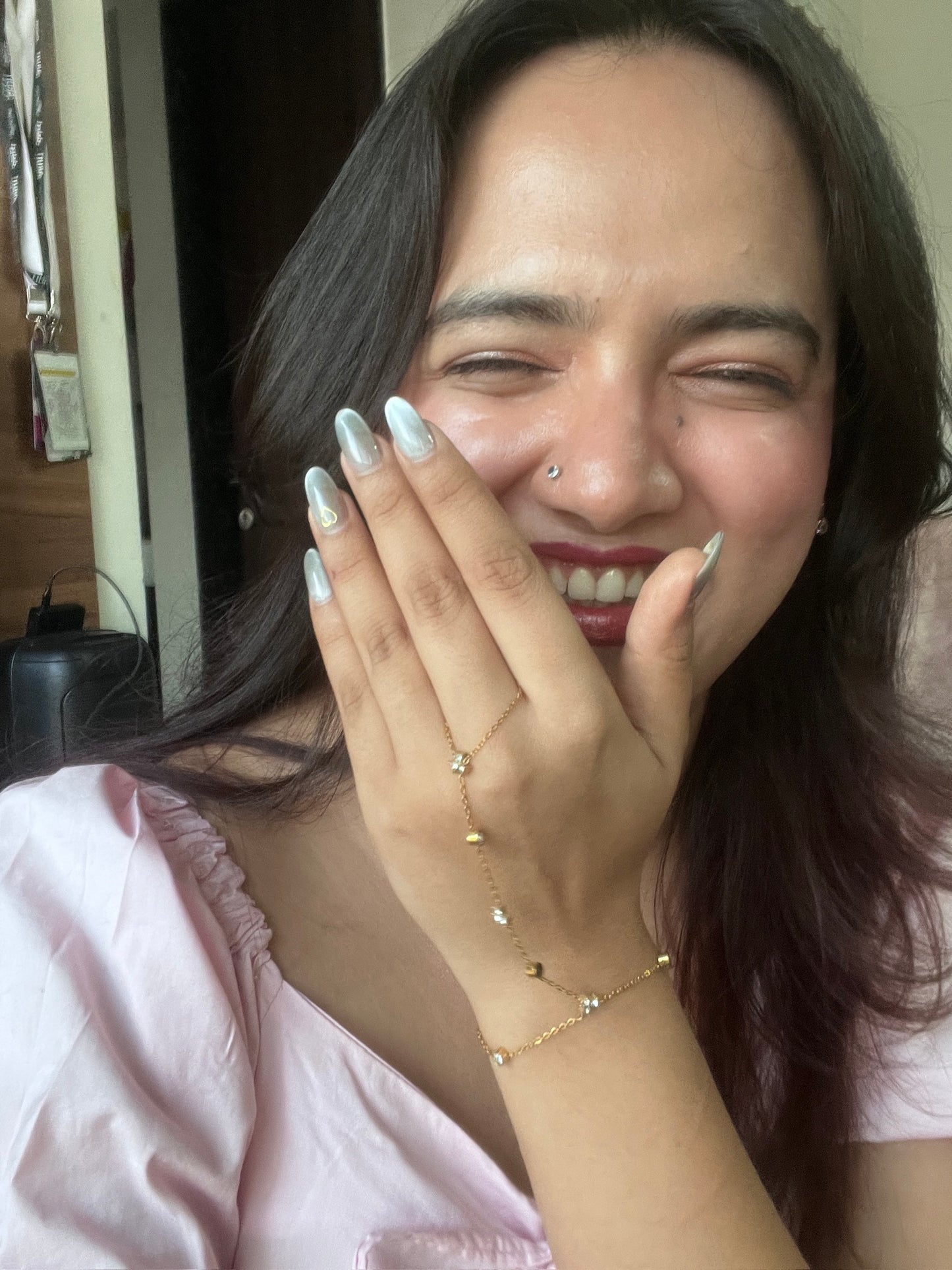 Elegant Gold Hand Chain Bracelet