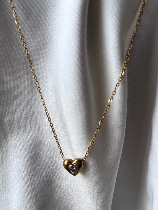 Mini Heart Glow Pendant Necklace