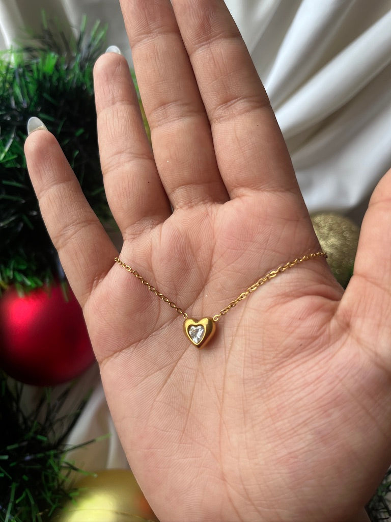Mini Heart Glow Pendant Necklace