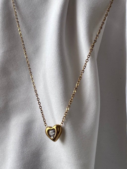 Mini Heart Glow Pendant Necklace