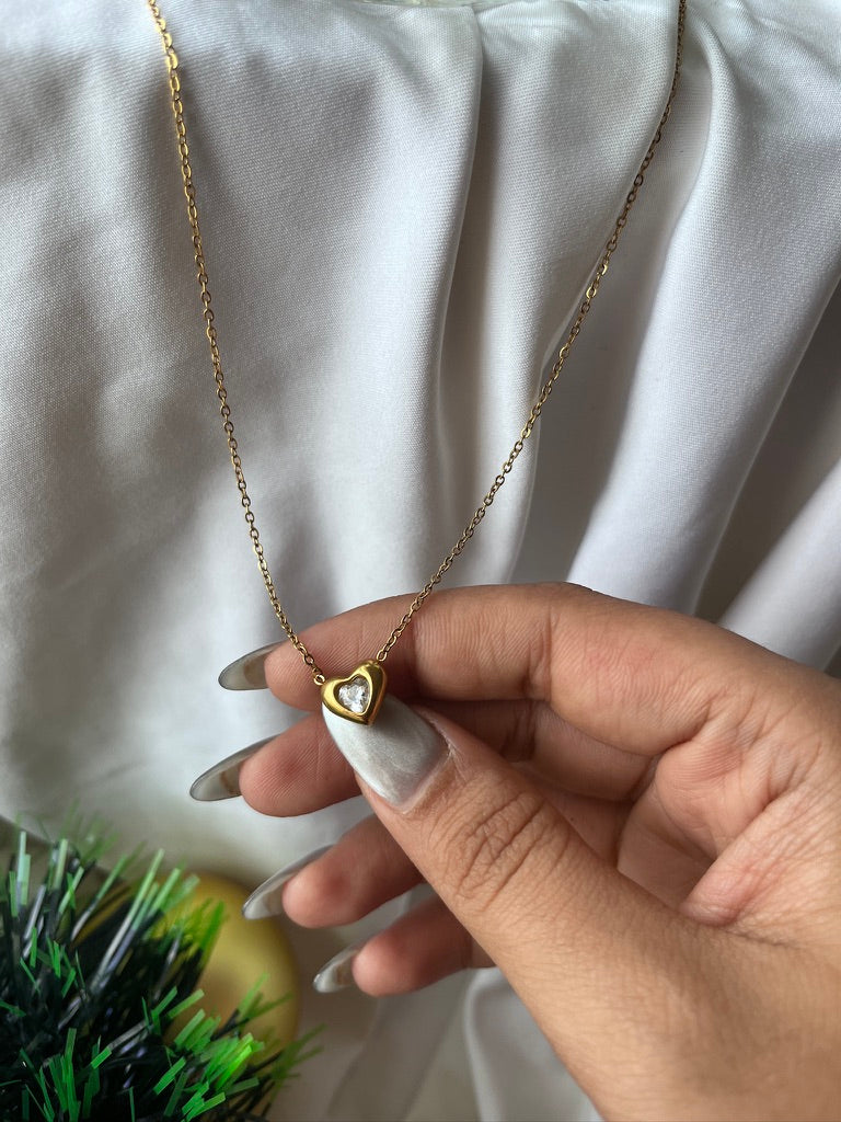 Mini Heart Glow Pendant Necklace