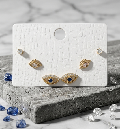 Celestial Gaze Evil Eye Stud Set