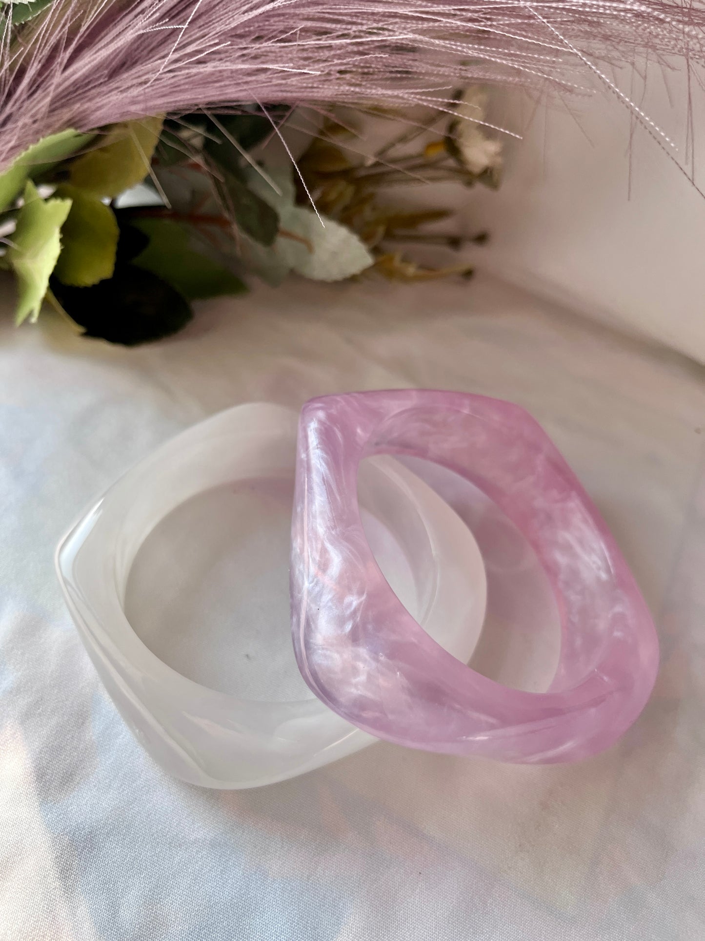 Candy Crush Resin Bangles - Stack of 2