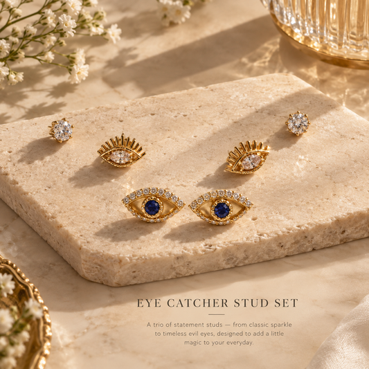 Celestial Gaze Evil Eye Stud Set