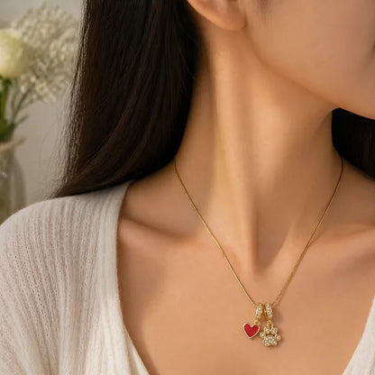 Love & Paw Charm Necklace