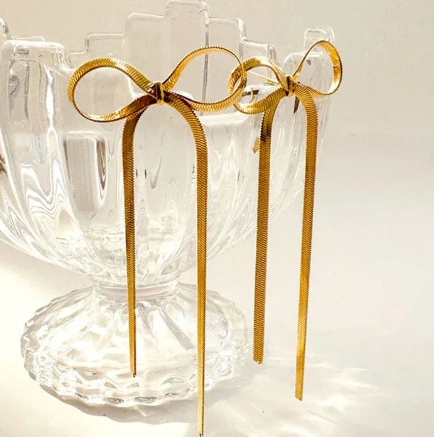 Ribbon Bow Earrings