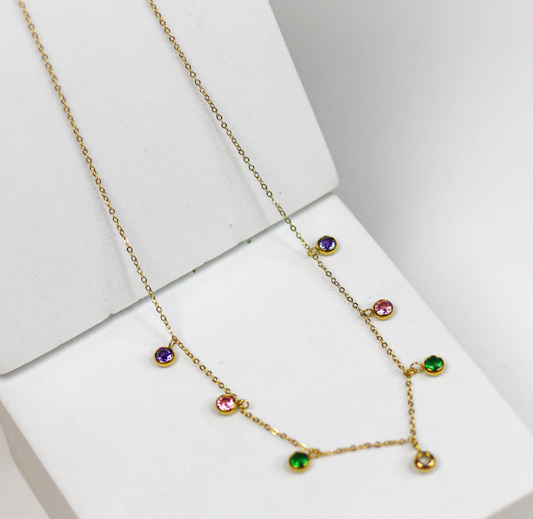 Rainbow Sapphire Necklace