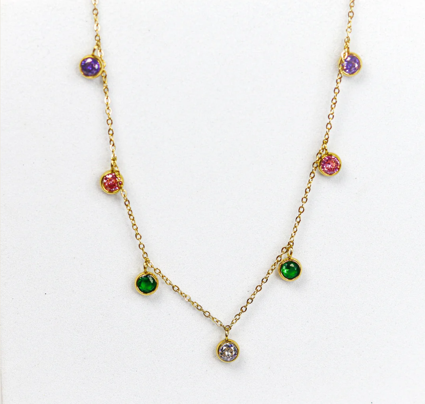 Rainbow Sapphire Necklace