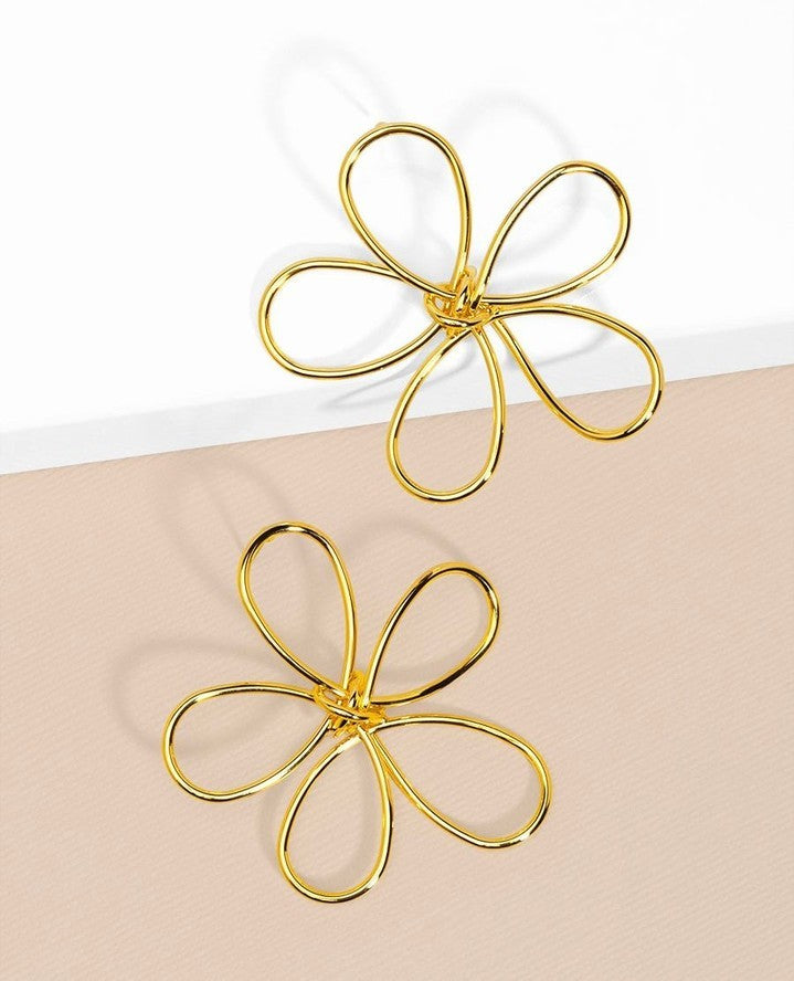 Intricate Flower Statement Earrings