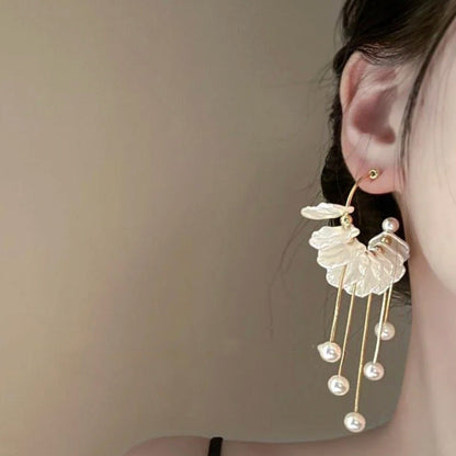 Pearl Tassel Earrings