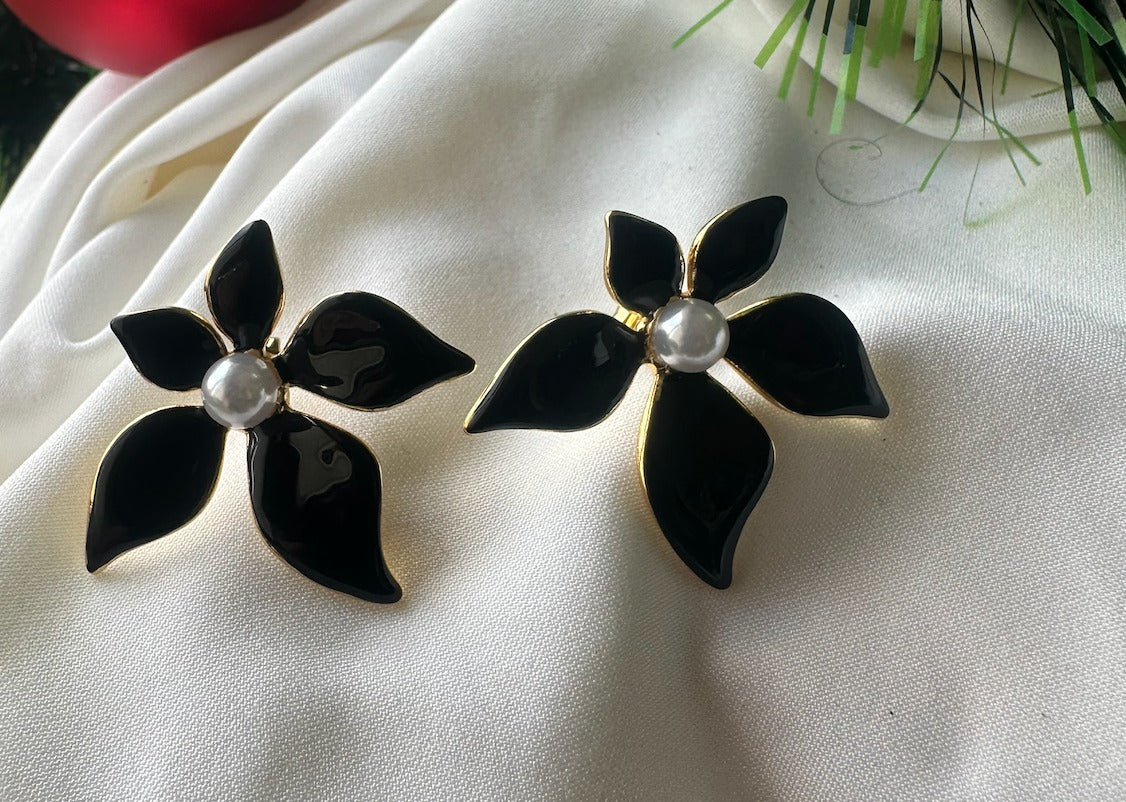 Midnight Bloom Studs