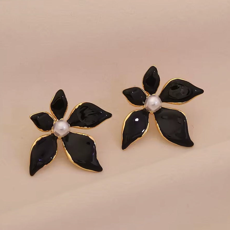 Midnight Bloom Studs