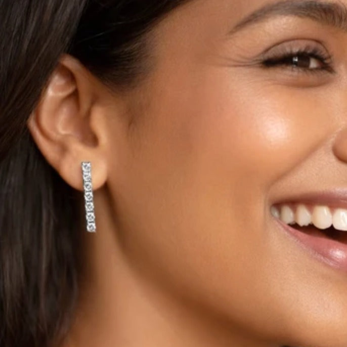 Stone Embellished Earrings