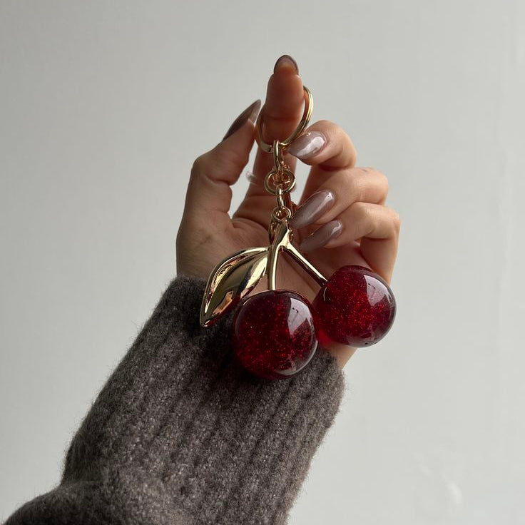 Cherry Charm Keychain