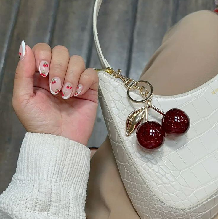 Cherry Charm Keychain