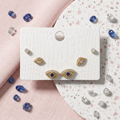 Celestial Gaze Evil Eye Stud Set